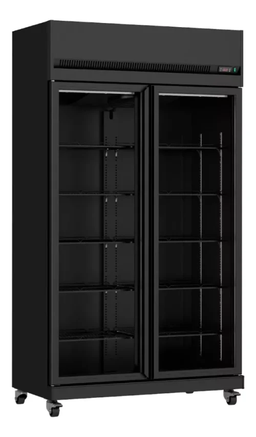 Heladera Expositor Refrigerado 2 Puertas Iccold linea Black. mod. VFC-DD110