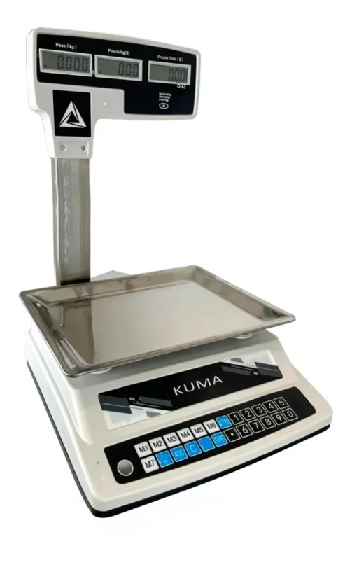 Balanza Comercial Kuma 30kg C/torre Latu Incluido.